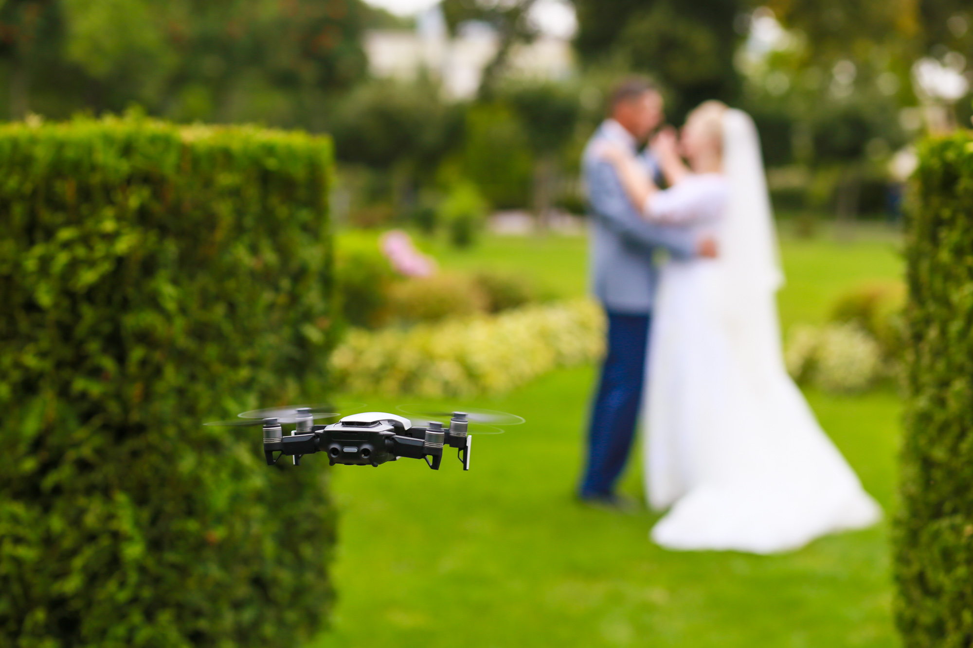 Съемка свадьбы с квадрокоптера
